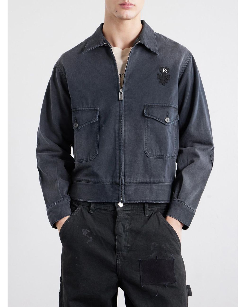 Enfants Riches Deprimes Blue Chiens De Chasse Denim Jacket for men