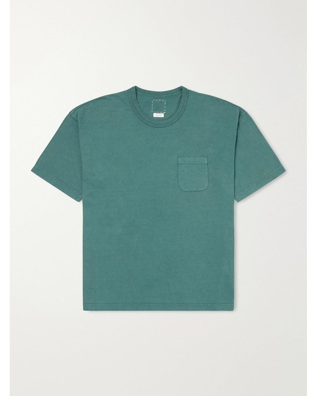 Visvim Green Jumbo Cotton T-Shirt for men