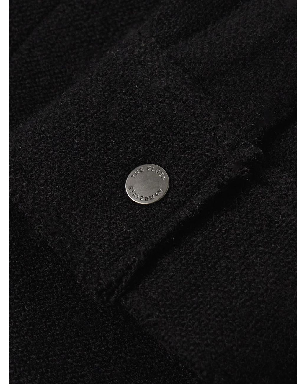 The Elder Statesman Black Decon Cashmere Jacket for men
