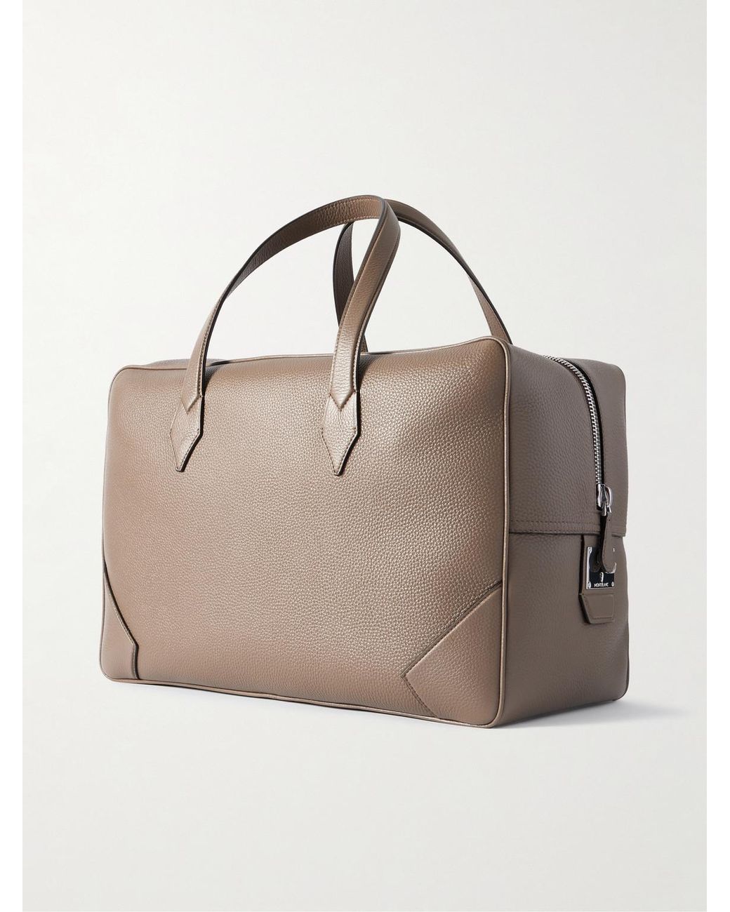 Montblanc Natural Full-grain Leather Holdall for men
