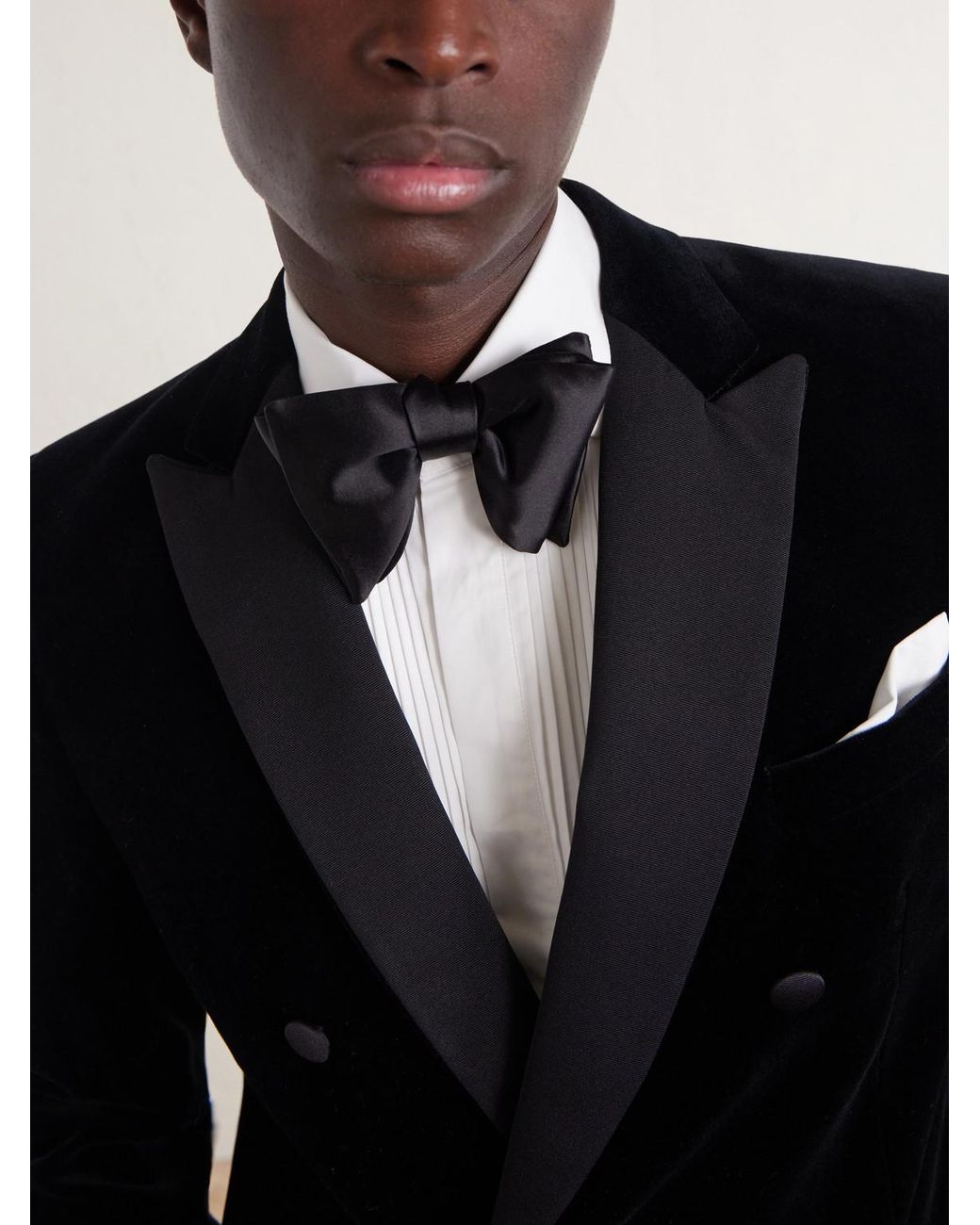 Tom Ford Black Silk-Satin Bow Tie for men