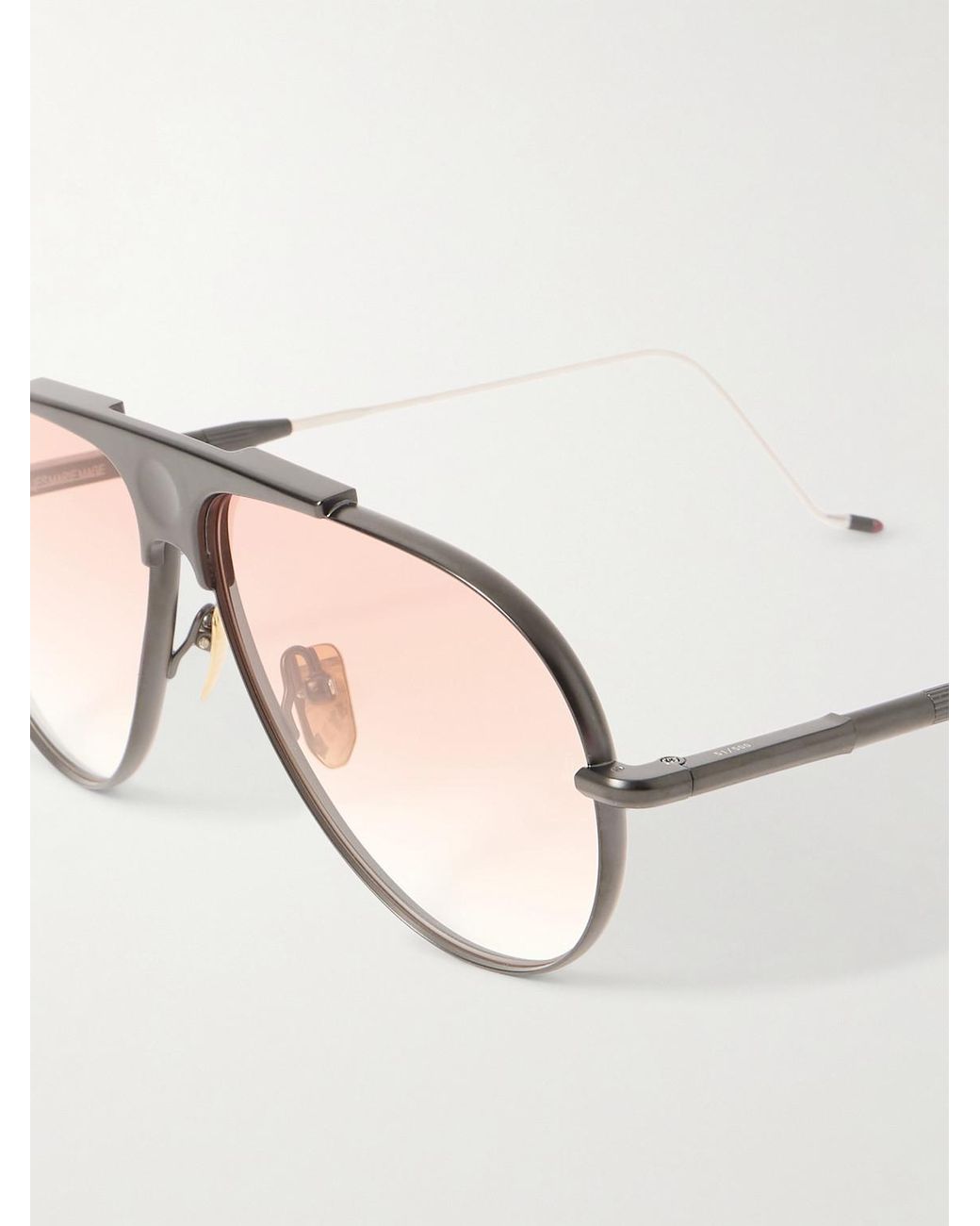 Jacques Marie Mage Natural Kyosho Daido Aviator-Style Beta Titanium Sunglasses for men