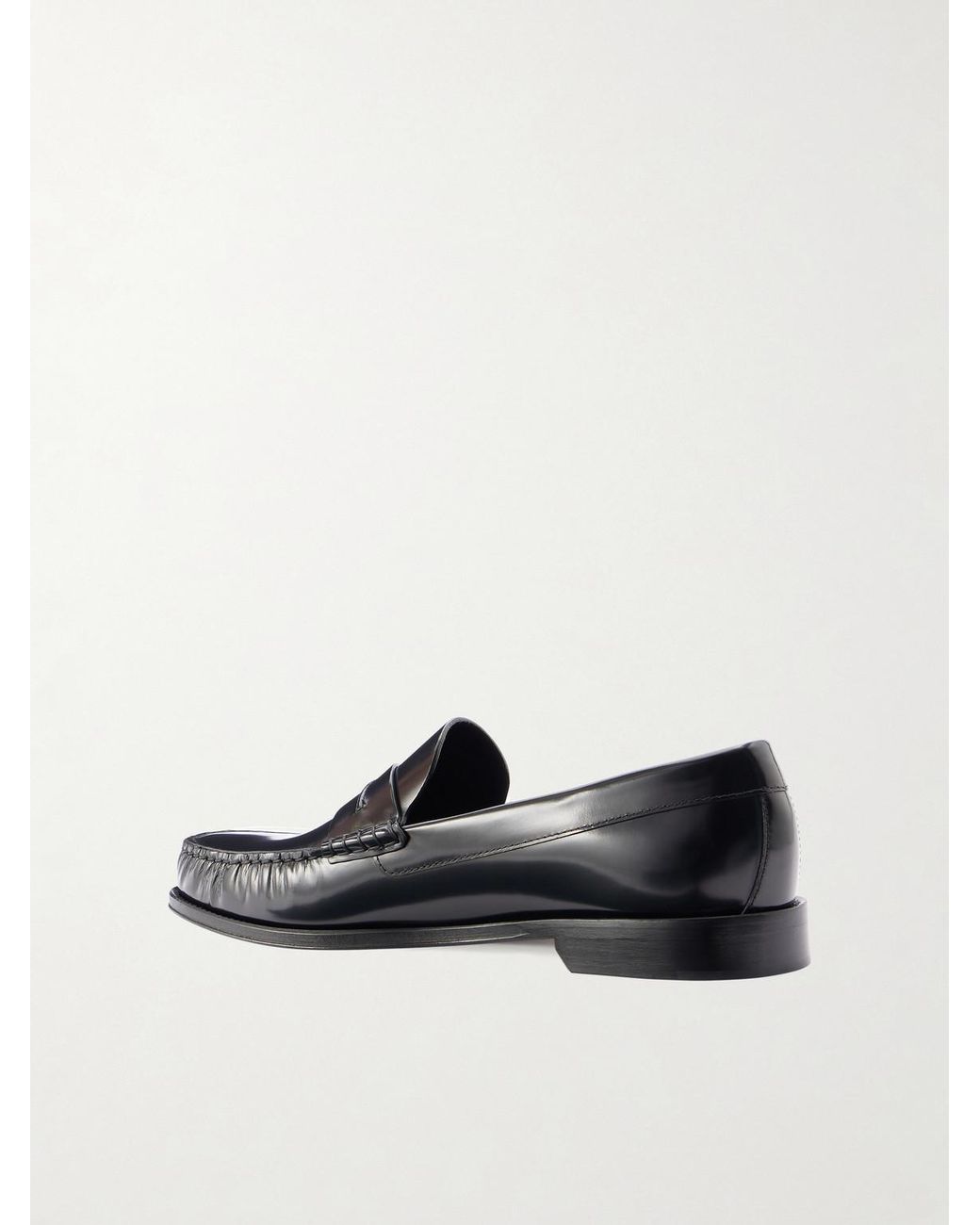 Tom Ford Black Polished-Leather Loafers for men