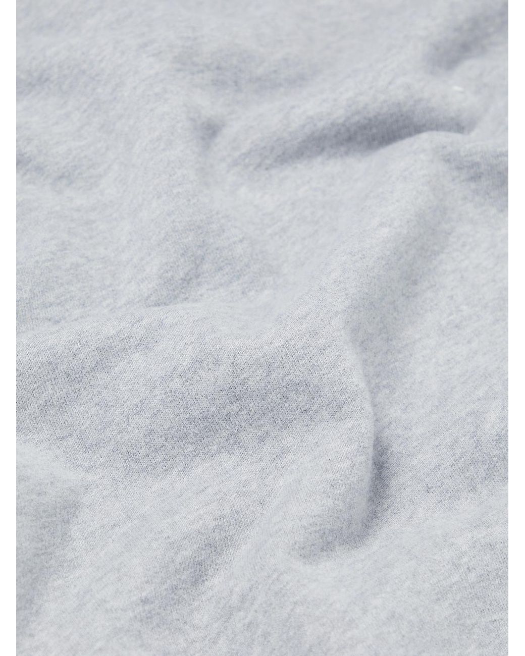 Sunspel Gray Cotton-Jersey Half-Zip Sweatshirt for men