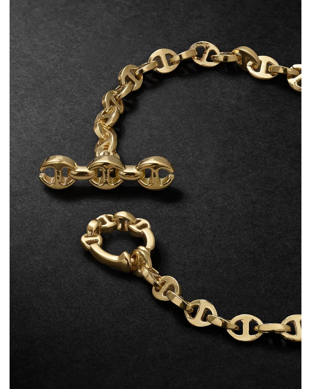 Hoorsenbuhs Black Open-Link -Karat Bracelet for men