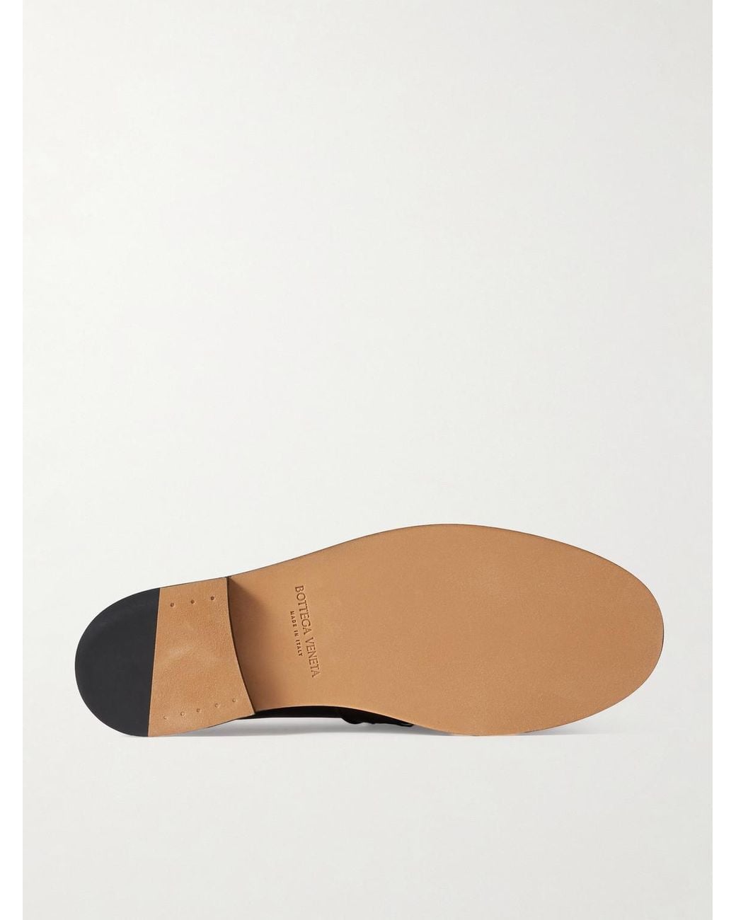 Bottega Veneta Black Astaire Knot-Detailed Leather Loafers for men