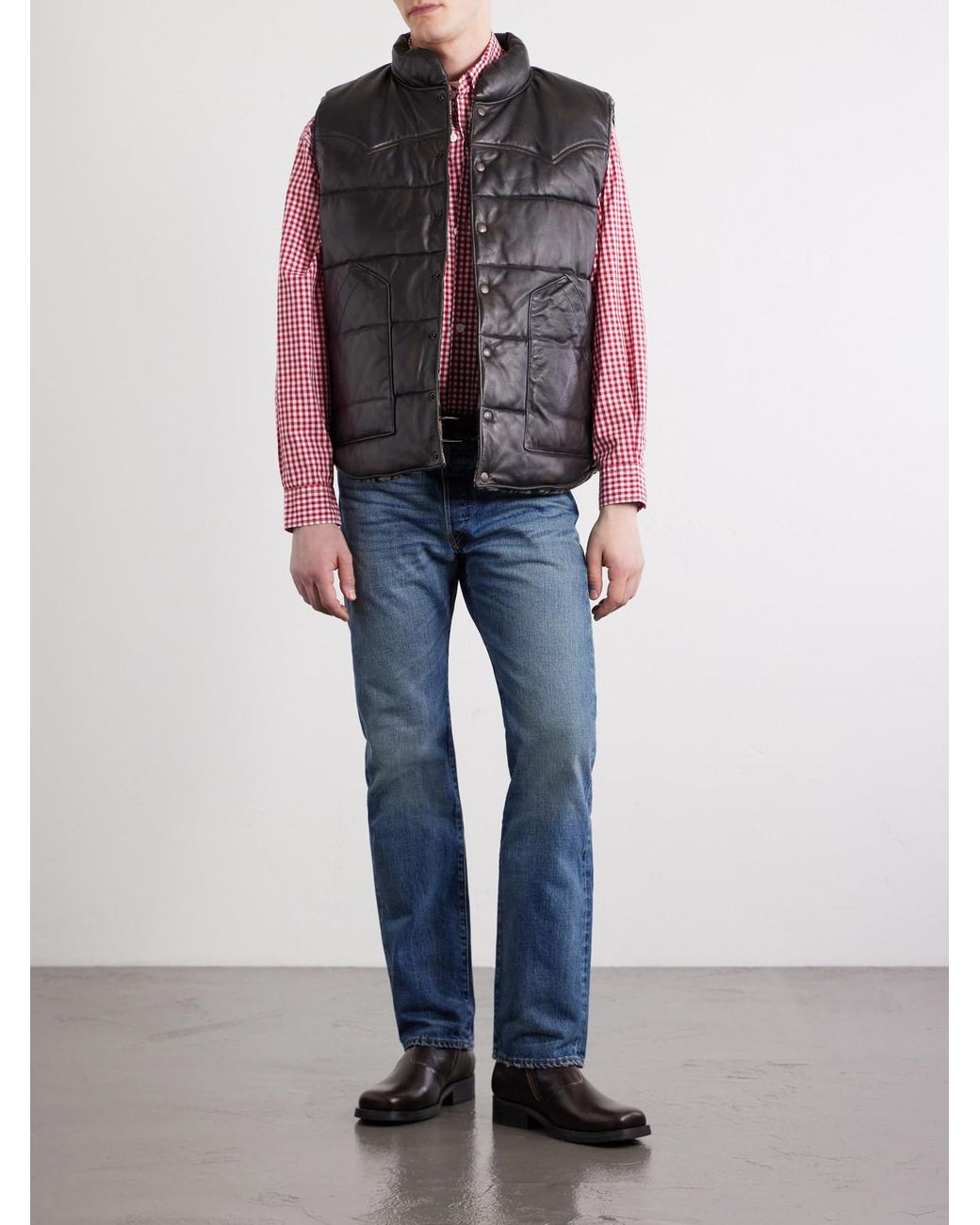 RRL Blue Straight-leg Jeans for men
