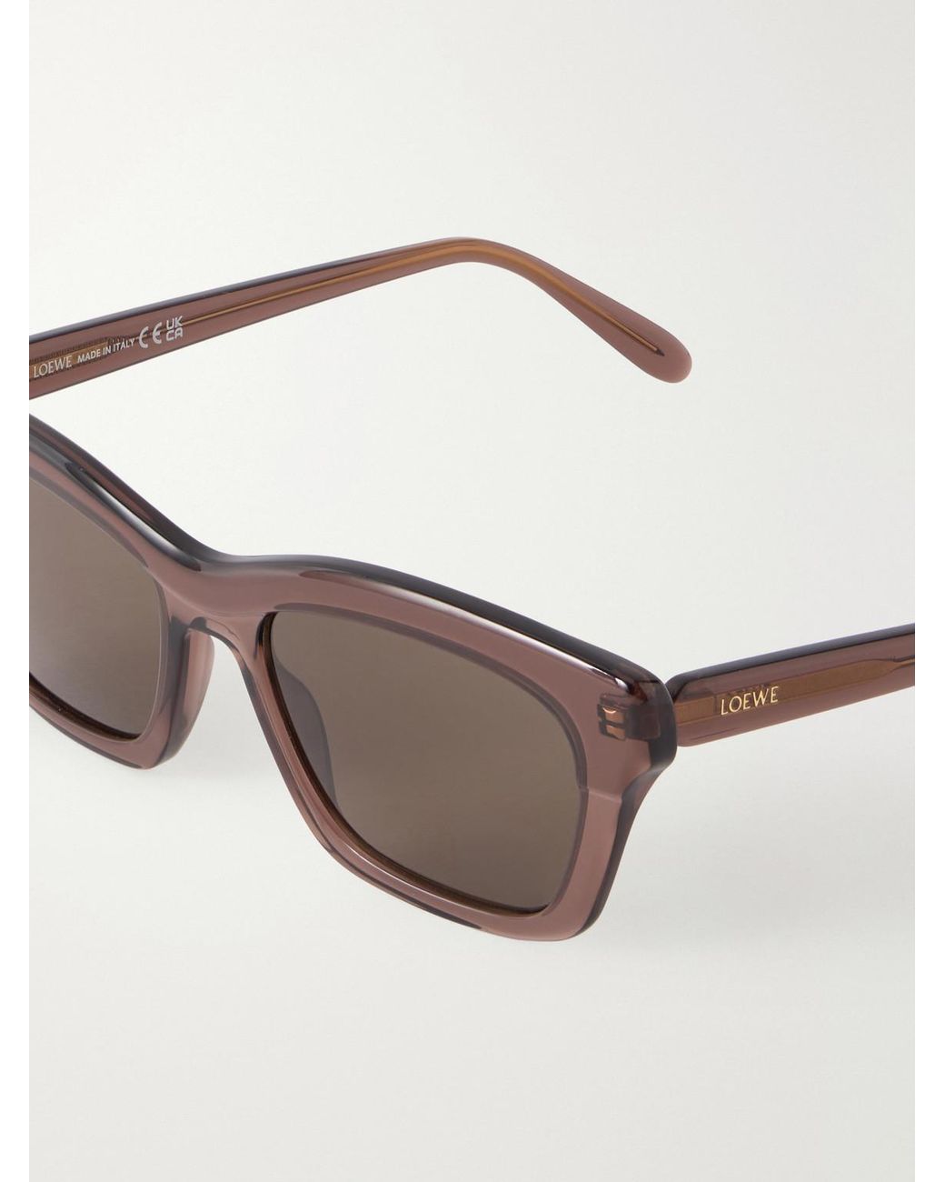 Loewe Brown Slim D-frame Acetate Sunglasses for men
