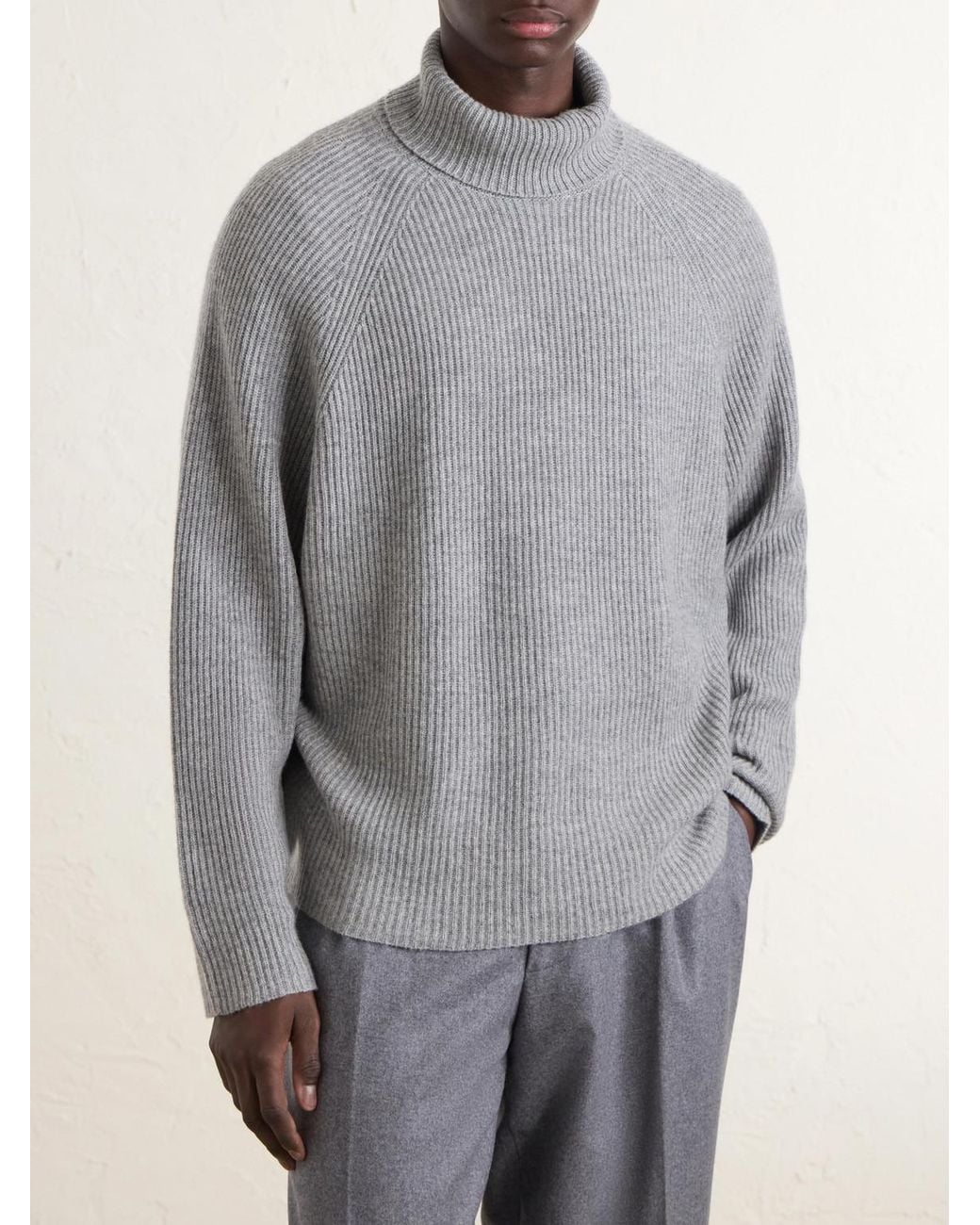 Gabriela Hearst Gray Wigman Cashmere Sweater for men