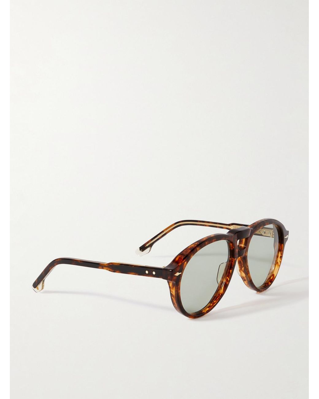 Jacques Marie Mage Multicolor Valkyrie Double-Bridge Aviator-Style Acetate Sunglasses for men