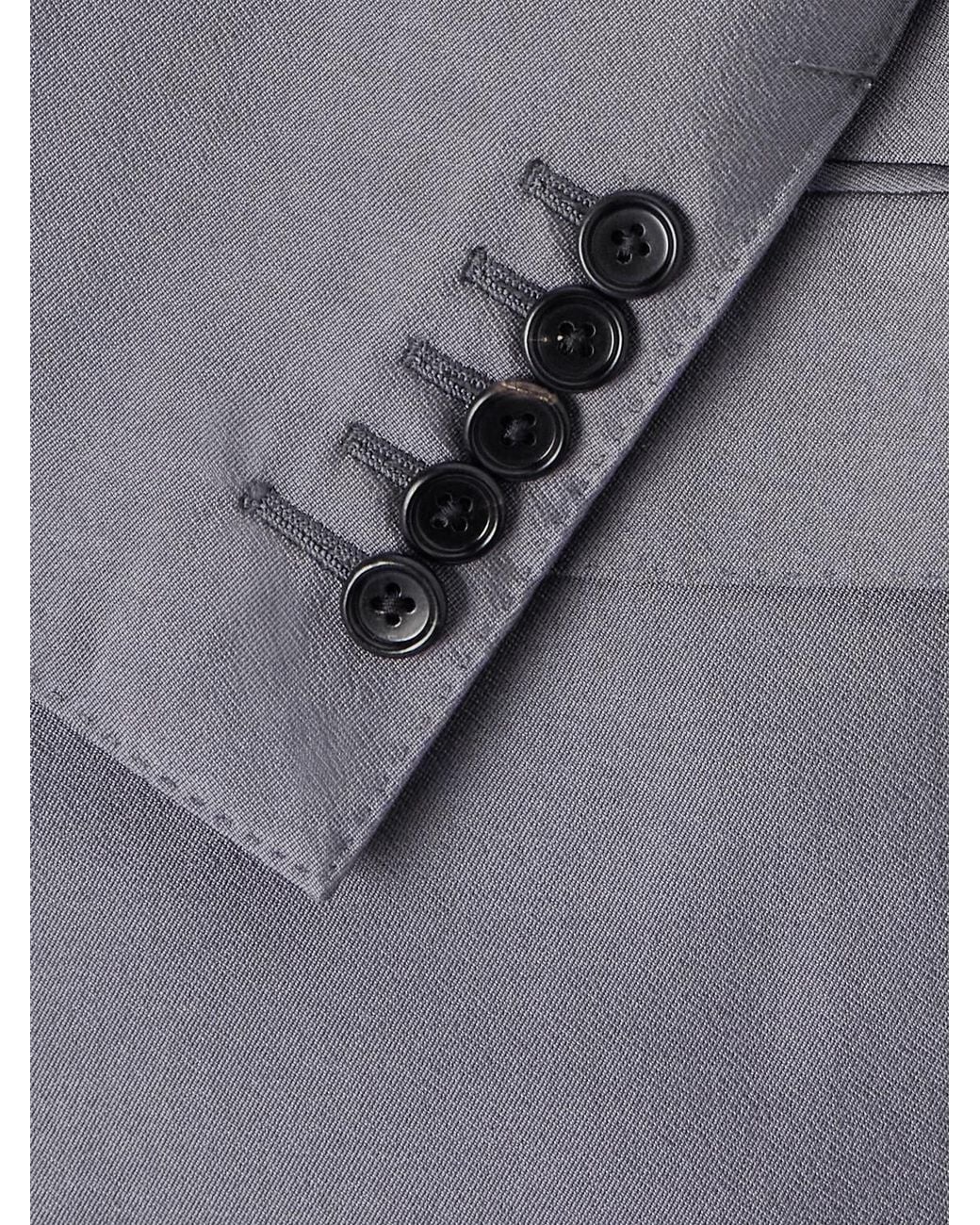 Tom Ford Blue Double-breasted Silk Blazer for men