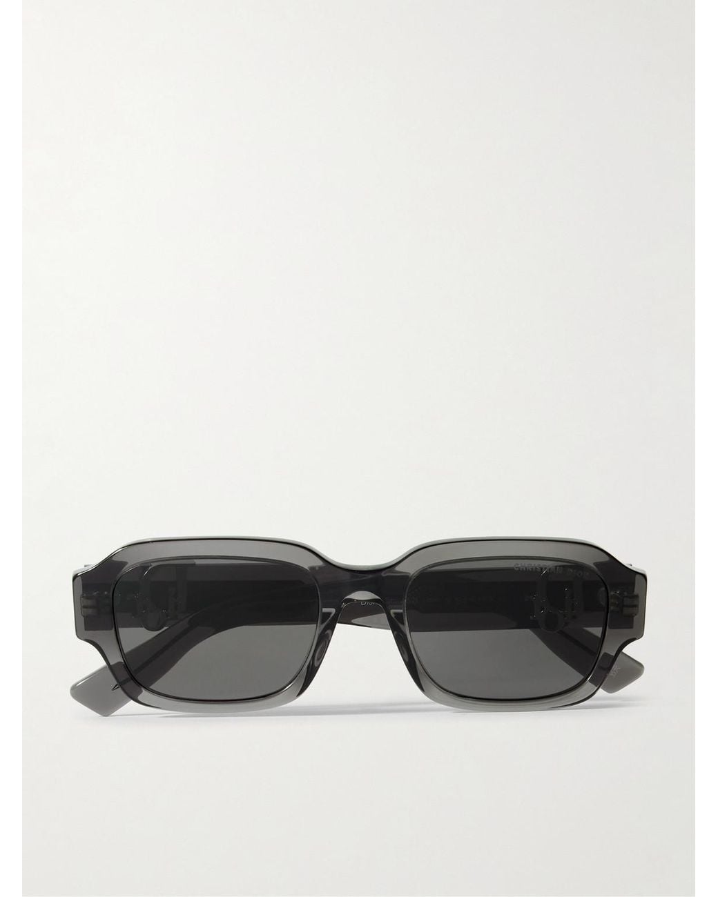Dior Oblique S2I Square-Frame Acetate Sunglasses di Dior in Black da Uomo