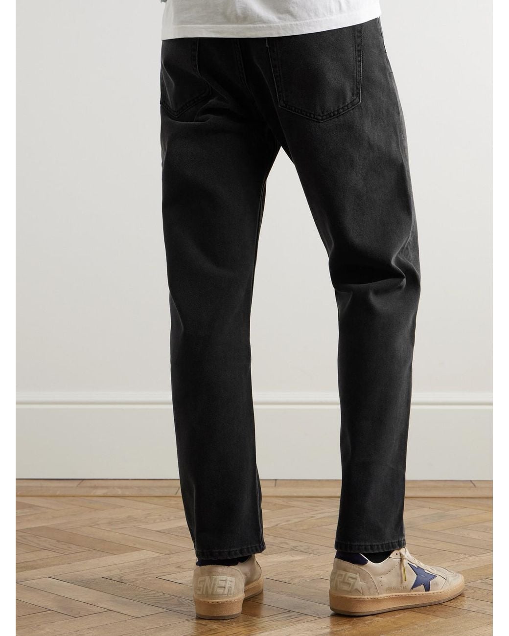 NN07 Black Sonny Straight-Leg Jeans for men