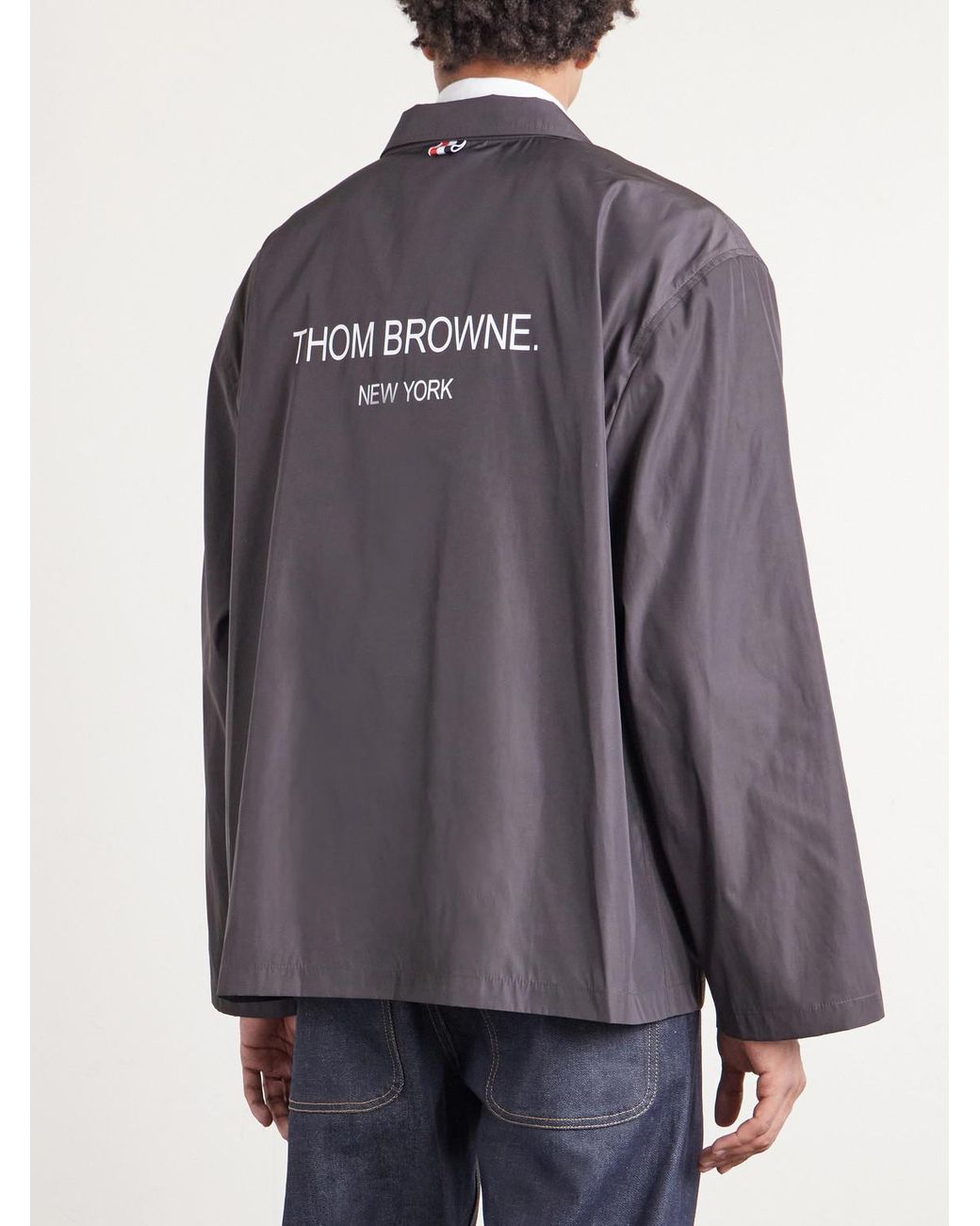 Thom Browne Purple Packable Shell Jacket for men