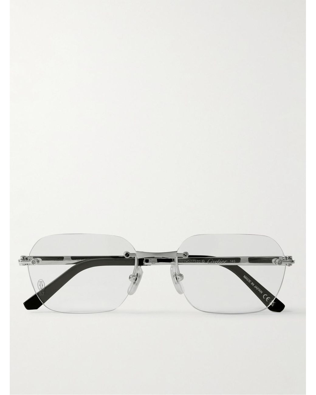 Vintage Brille Gold Perlmutt Randlos Brillengestell Eyeglasses