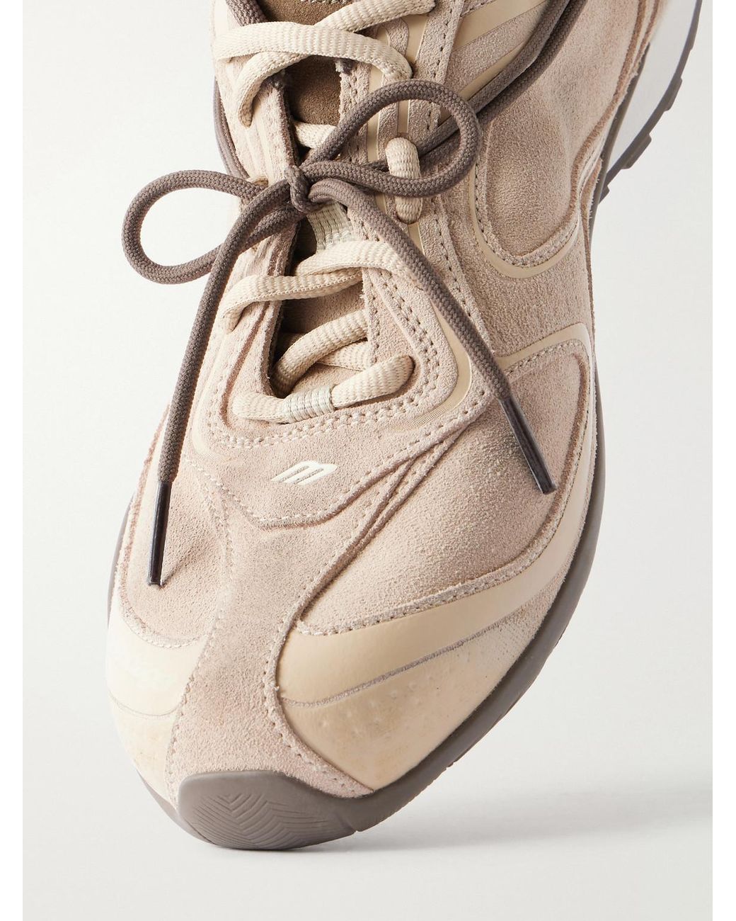 Balenciaga Natural Radar Suede Sneakers for men
