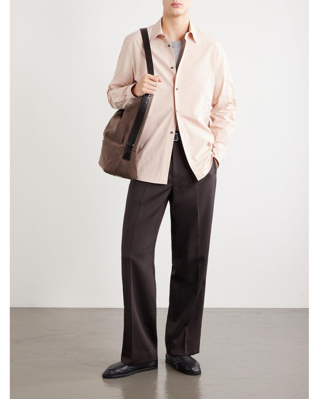 Jil Sander Natural Cotton-poplin Shirt for men