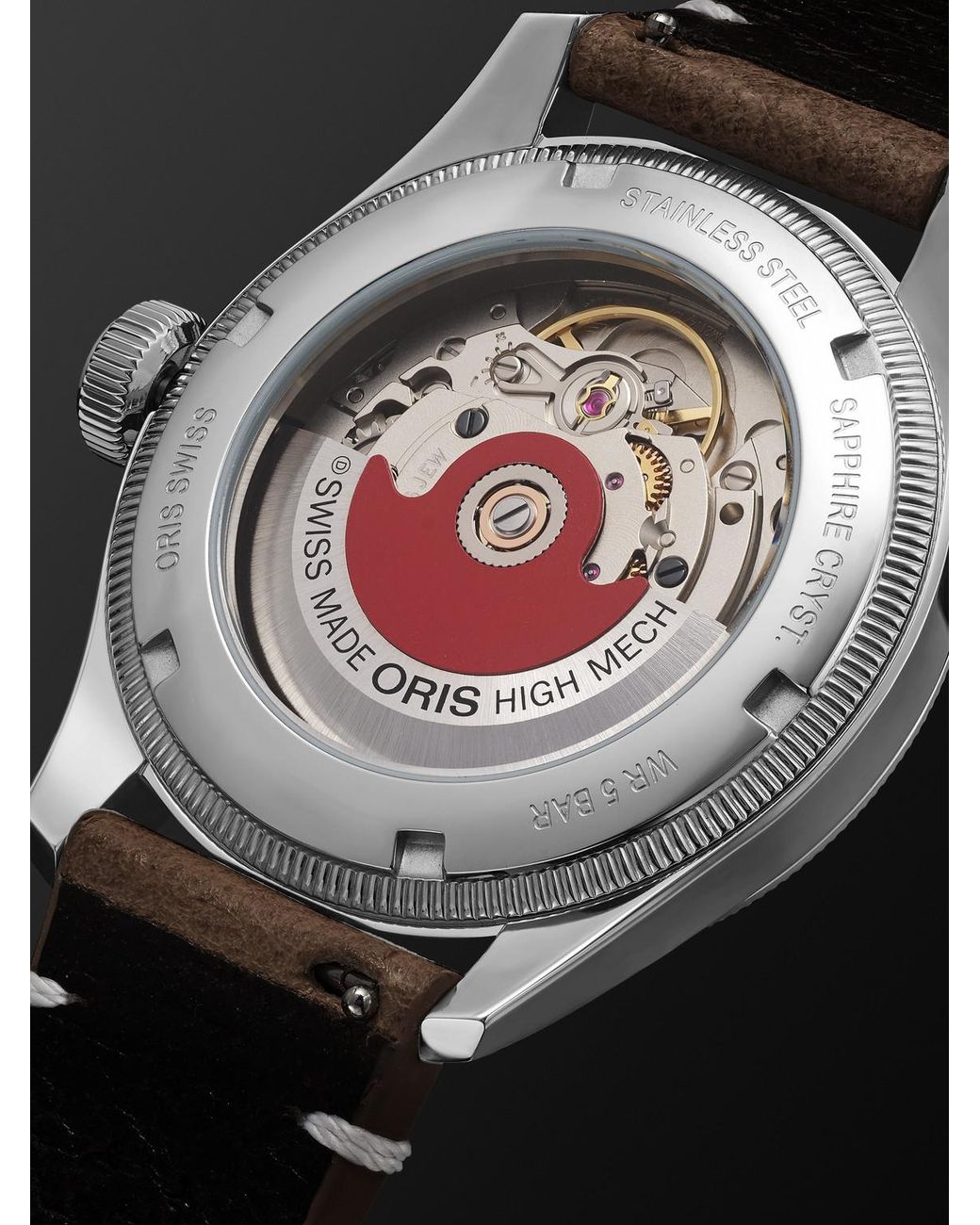 Oris Black Cervo Volante Big Crown Pointer Date Automatic Stainless Steel Watch, Ref. 01 754 7779 4063-Set for men