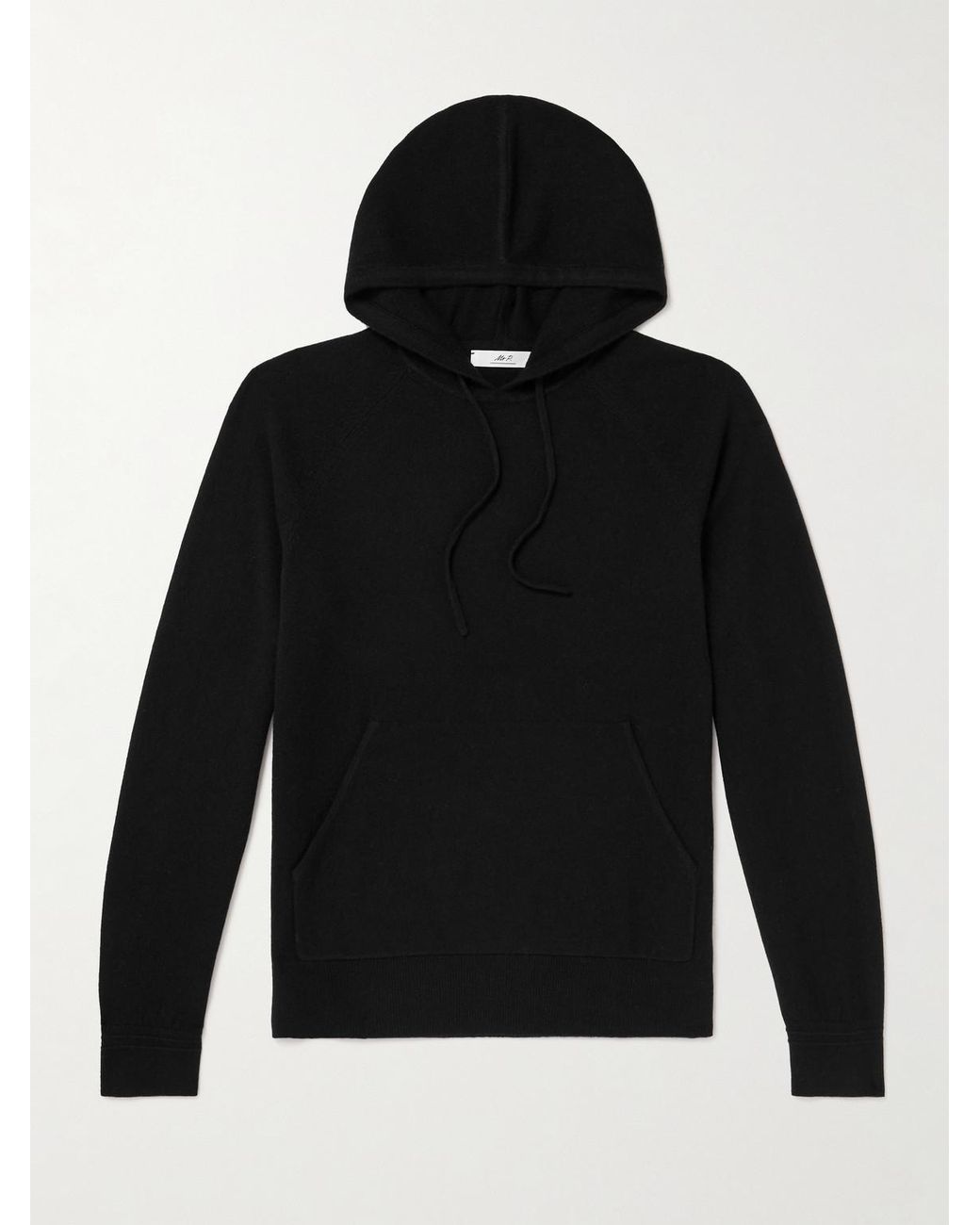 Mr P. Black Mitchell Cashmere Hoodie for men