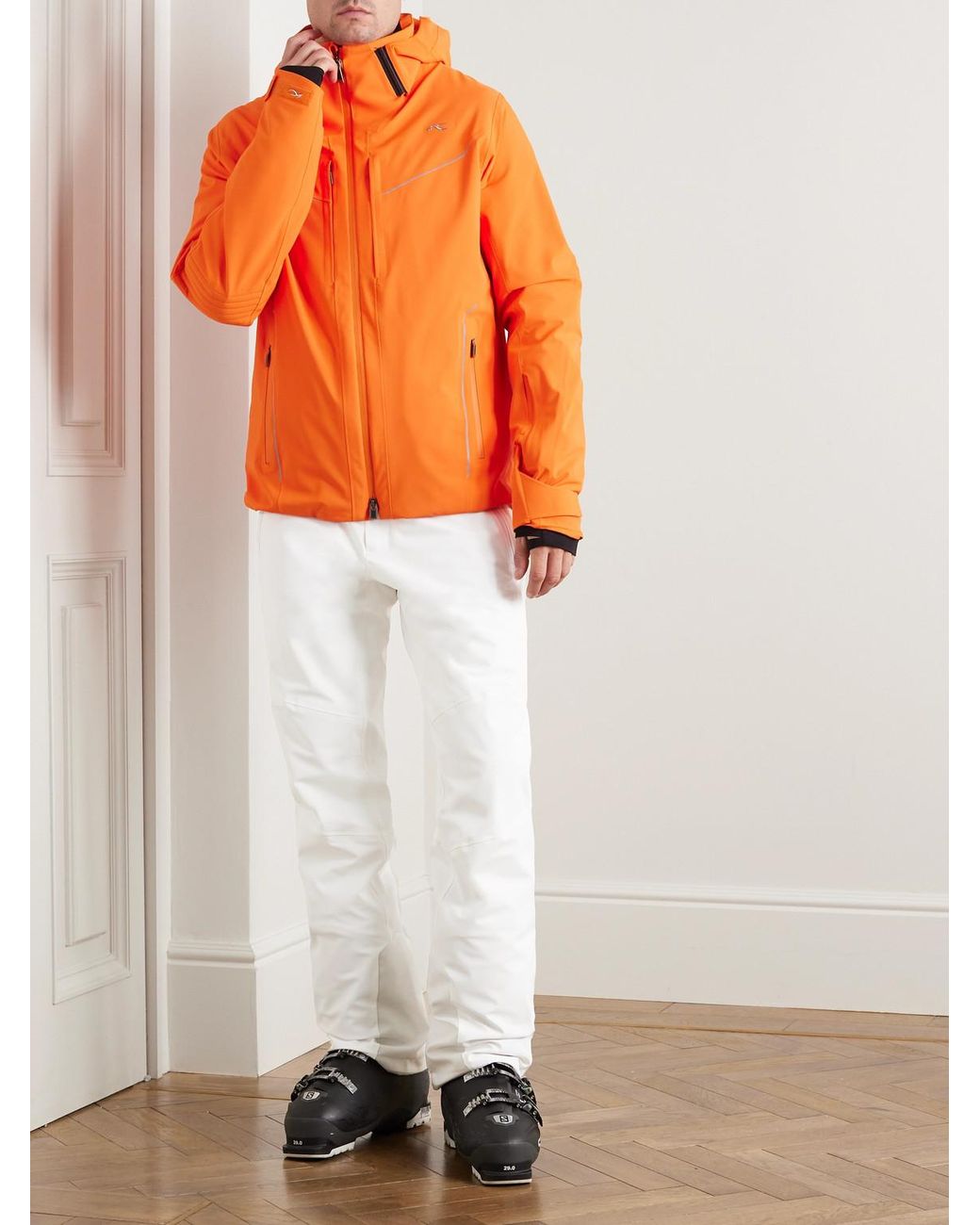 Kjus White Formula Straight-leg Padded Ski Pants for men