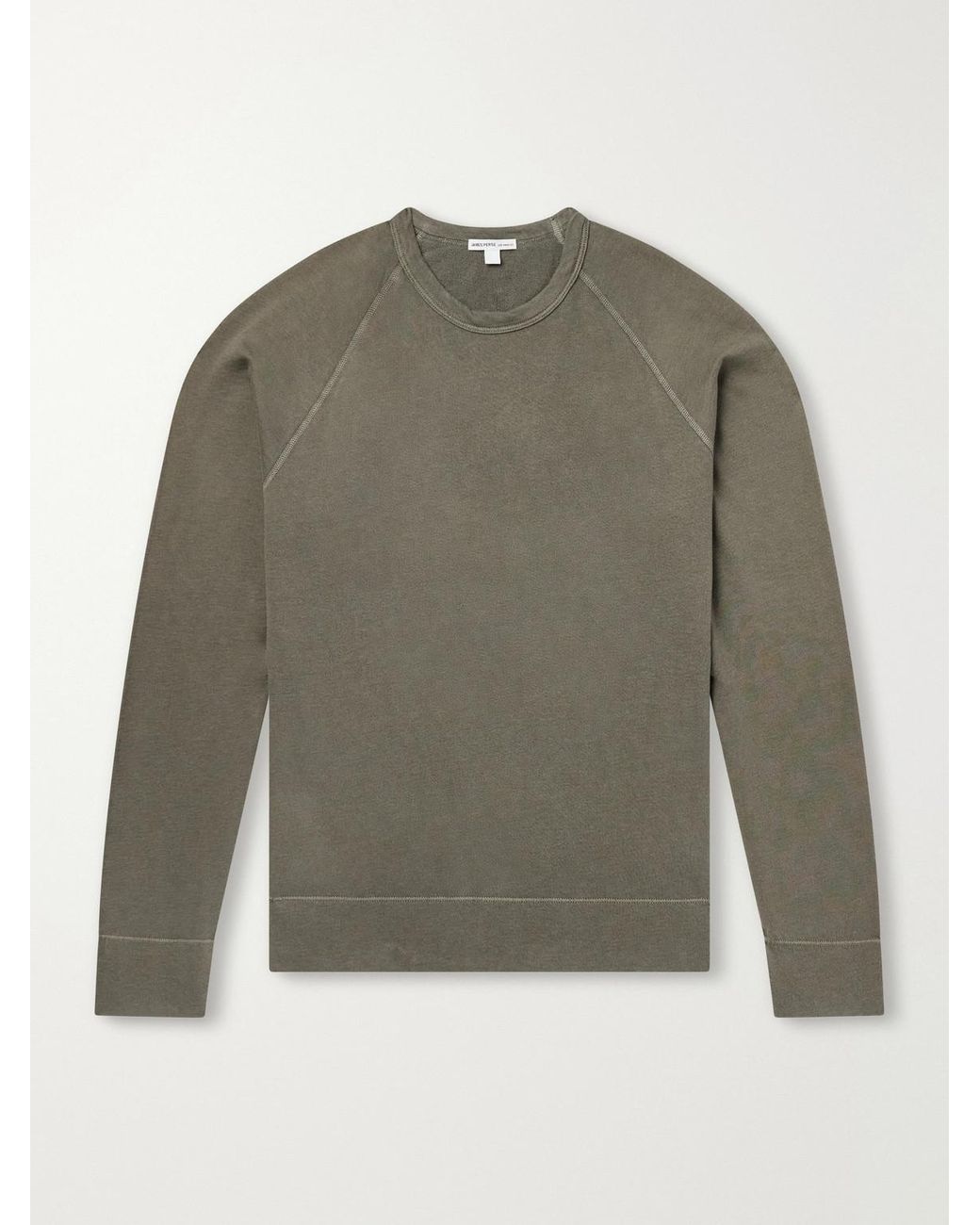 James Perse Green Cotton-jersey Sweatshirt for men