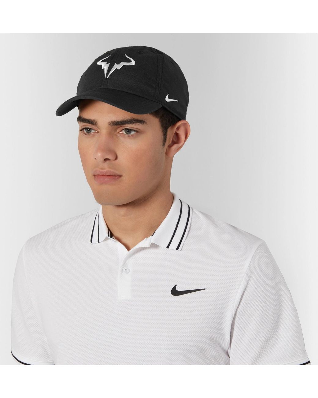 Nike Rafa Aerobill Heritage 86 Logo-embroidered Dri-fit Tennis Cap in Black  for Men | Lyst UK