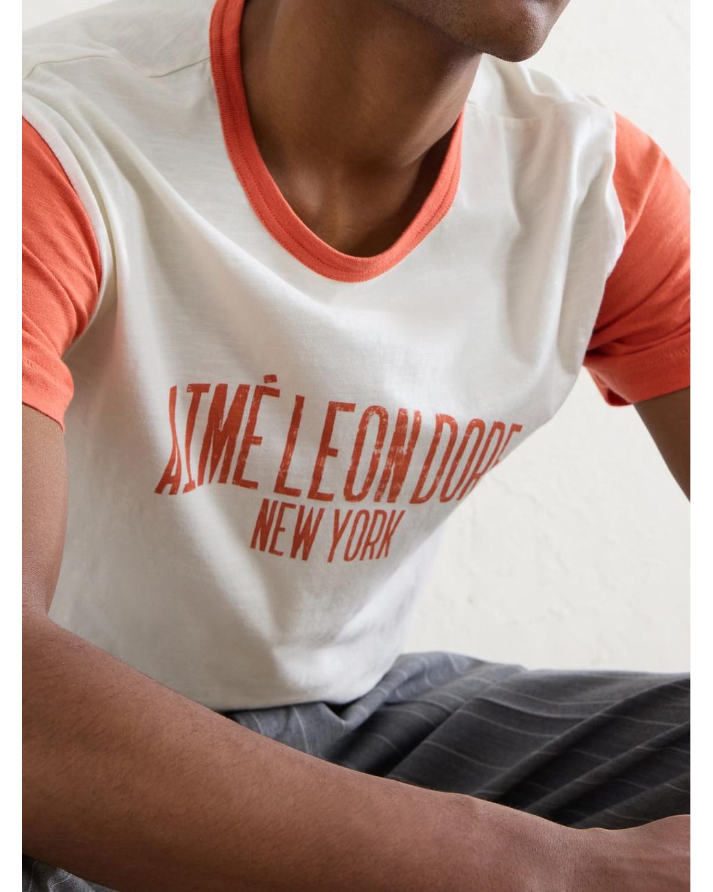 Aimé Leon Dore Pink Logo-Print Cotton-Jersey T-Shirt for men