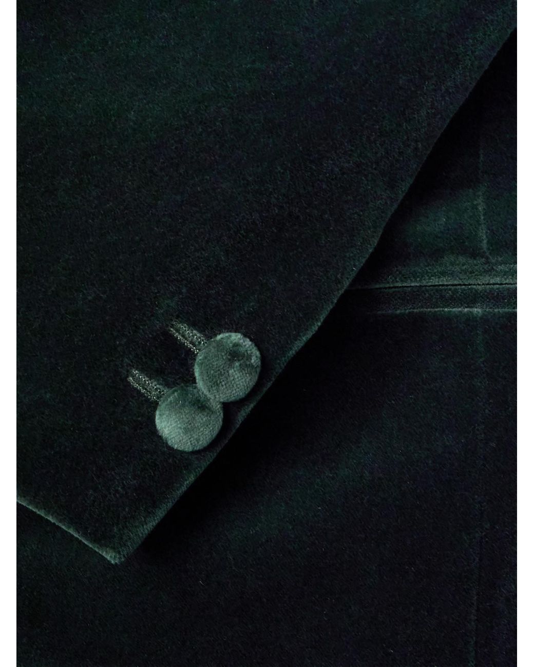 Mr P. Green Cotton-Blend Velvet Tuxedo Jacket for men