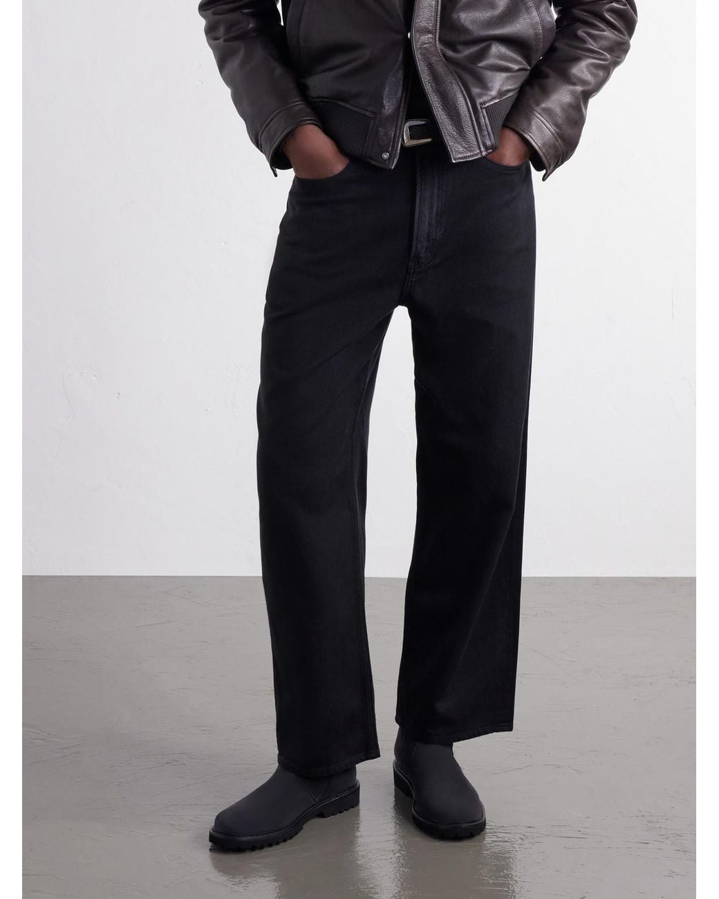 Common Projects Black Piuma Suede Boots for men