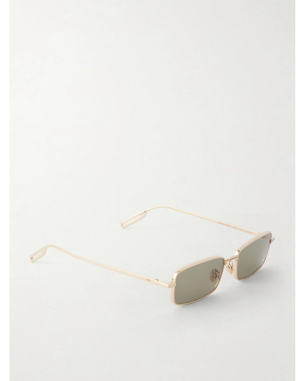 Dior Natural Diorblacksuit S21U Square-Frame-Tone Metal Sunglasses for men