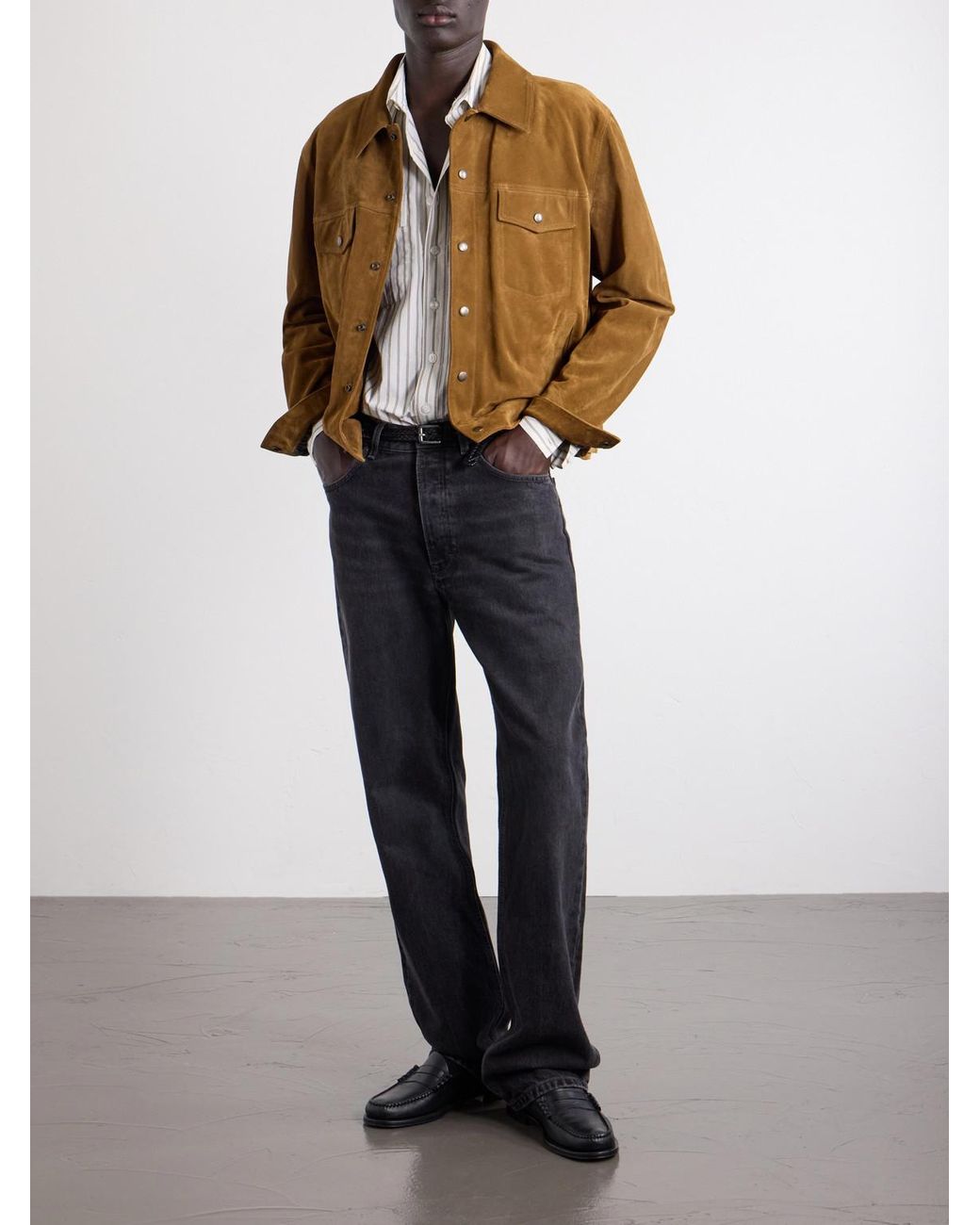 Jeanerica Blue Vega Straight-Leg Cotton Jeans for men