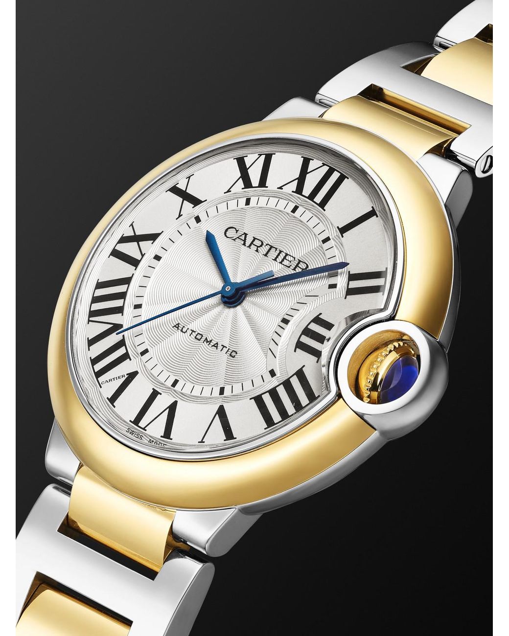 Cartier Black Ballon Bleu De Automatic Stainless Steel And 18-Karat Watch, Ref. W2Bb0038 for men
