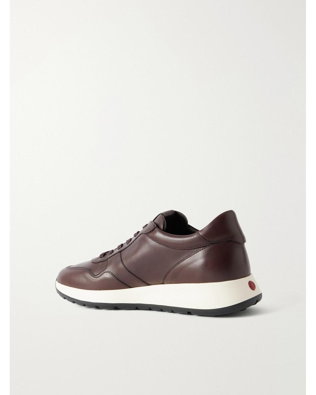 Tod's Brown Paneled Leather Sneakers for men