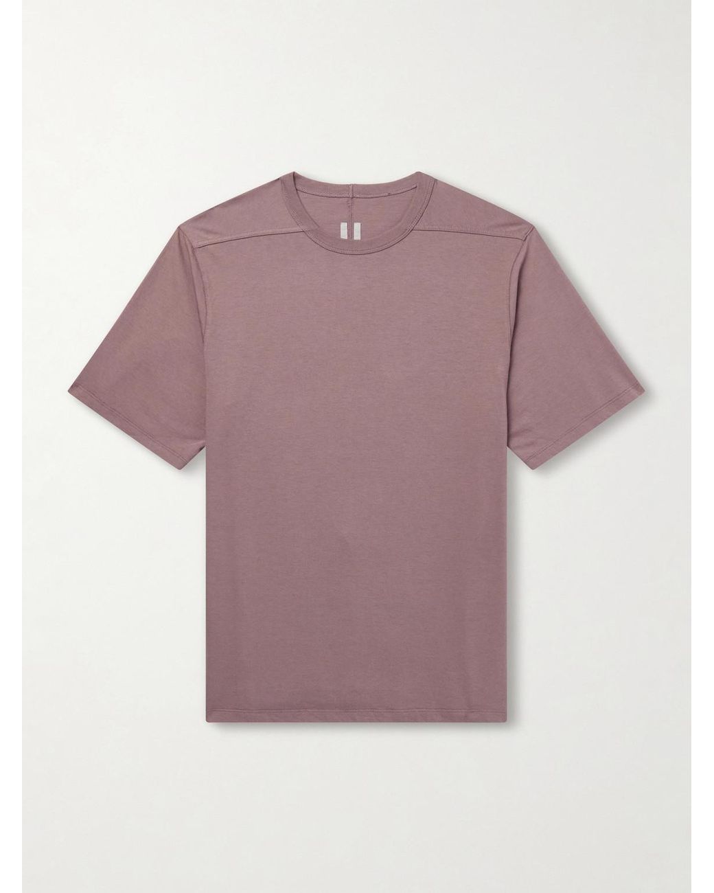 Rick Owens Purple Brad Cotton-Jersey T-Shirt for men