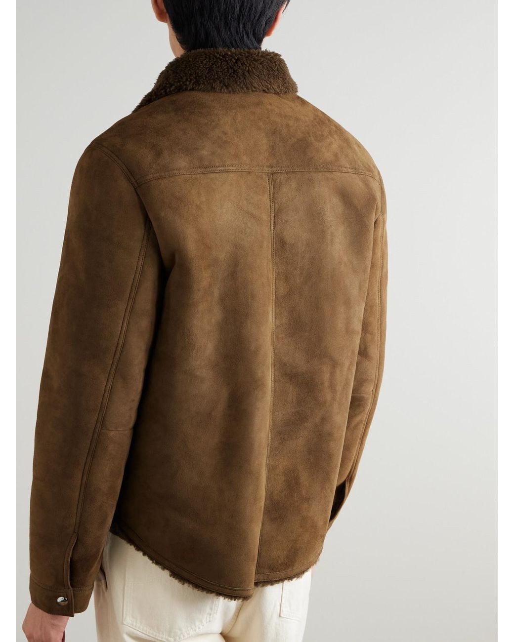 Mr P. Brown Shearling Jacket for men