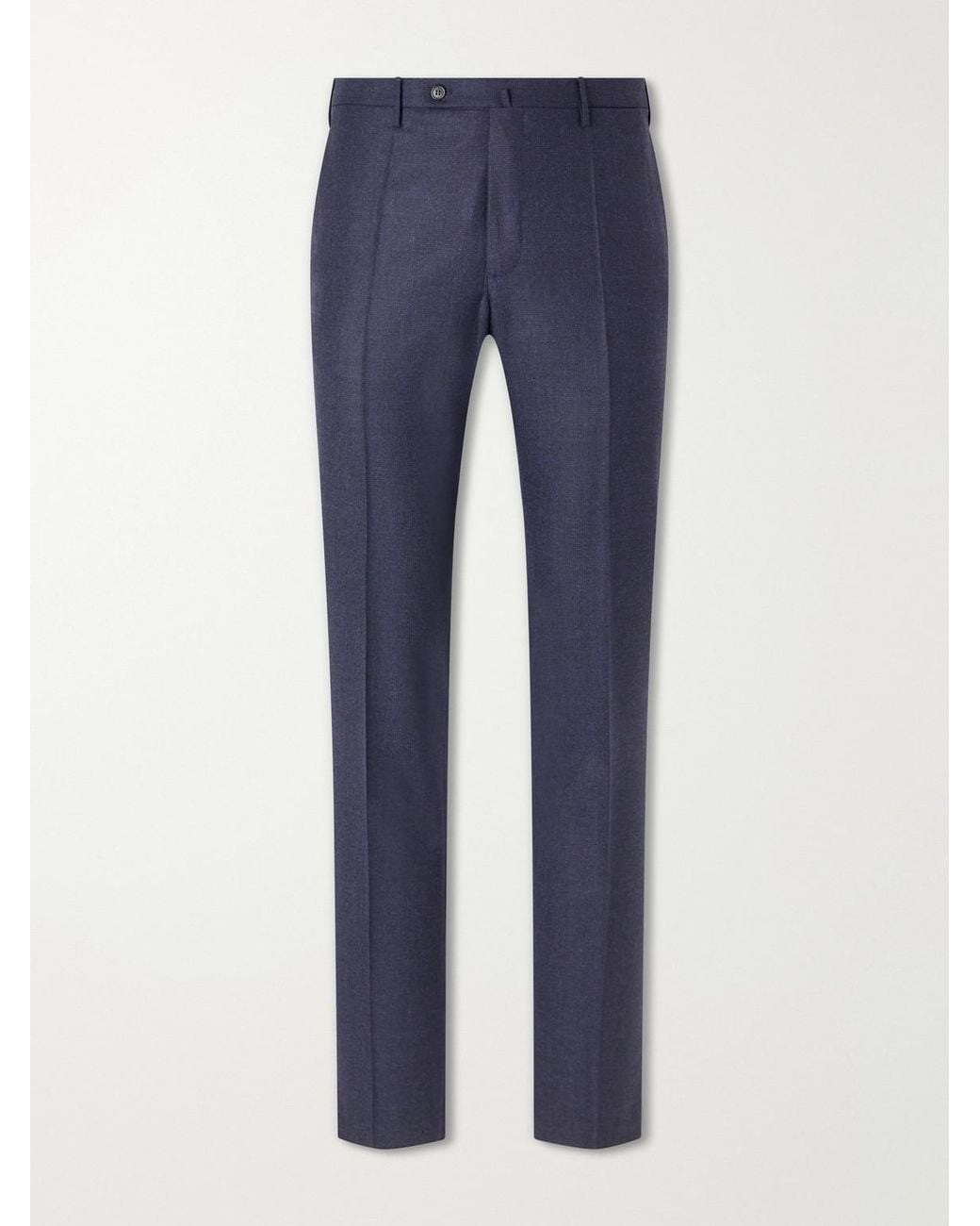 Slowear Blue Incotex Straight-Leg Wool And Cashmere-Blend Trousers for men