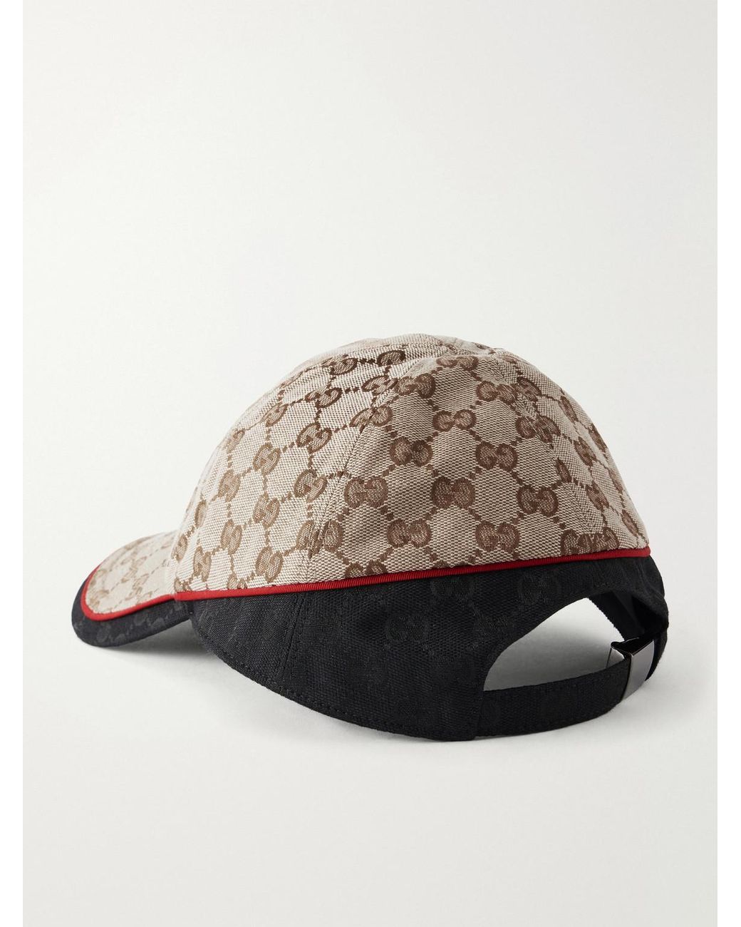 Gucci Brown Monogrammed Twill Cap for men