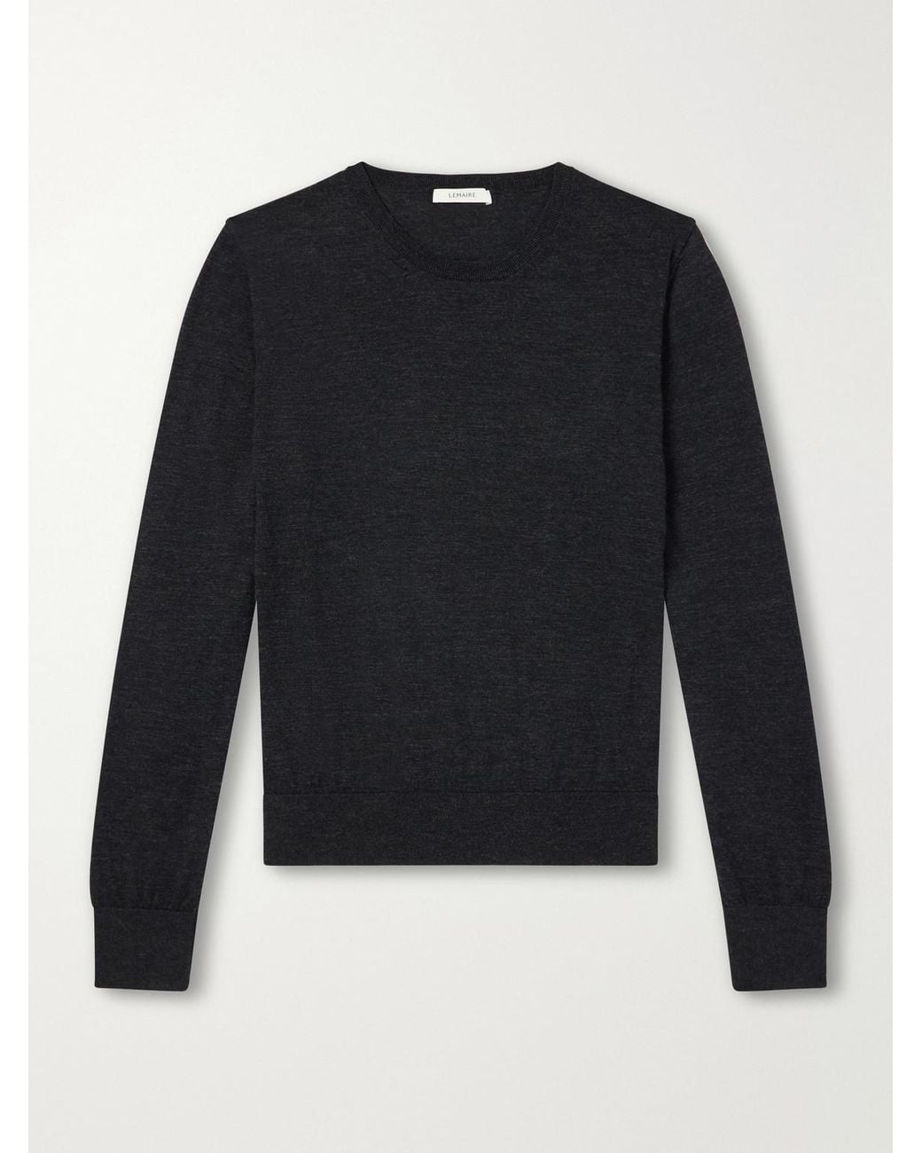 Lemaire Blue Wool Sweater for men