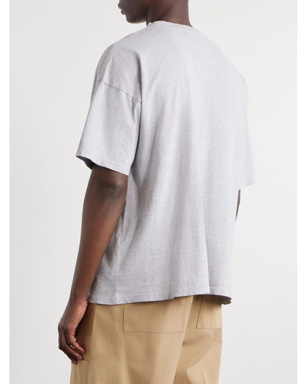Remi Relief White Bob Printed Cotton-Jersey T-Shirt for men