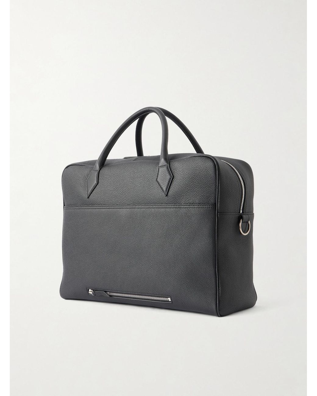 Metier Black Closer All Day Leather Briefcase for men