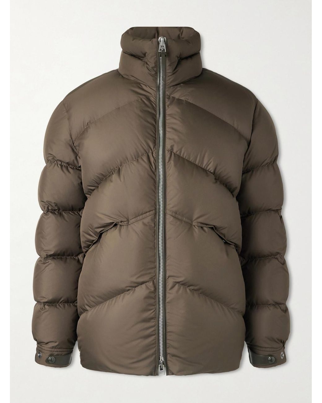 Tom Ford Green Padded Quilted Shell Bomber Jacket for men