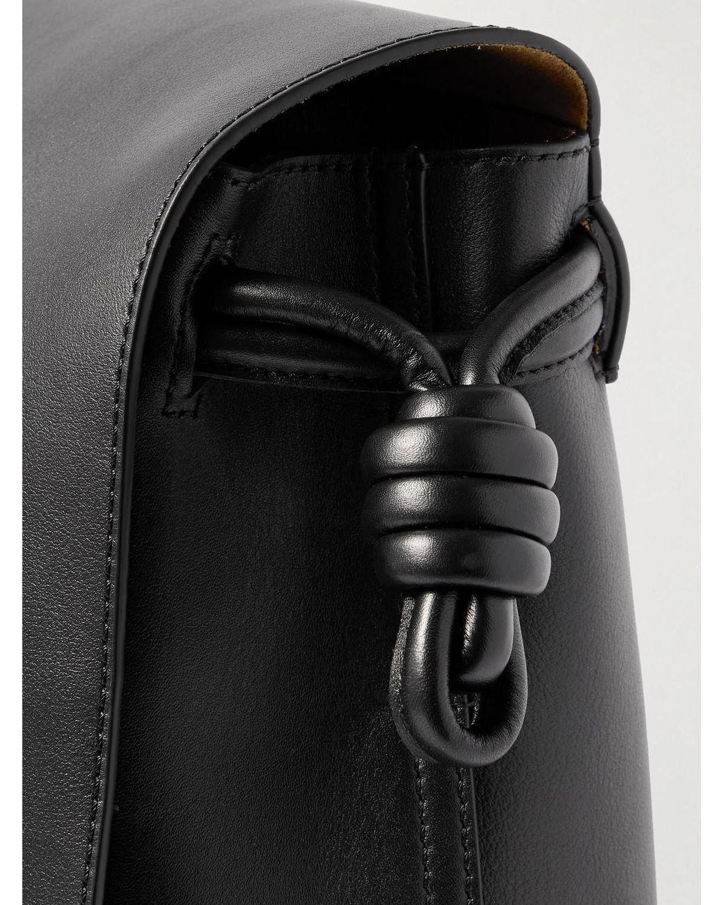Loewe Black Flamenco Leather Messenger Bag for men