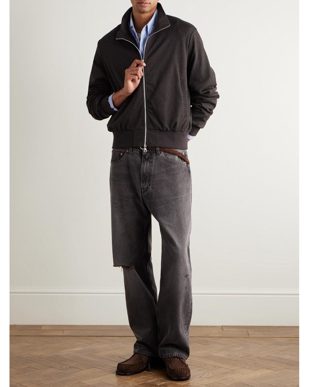 Our Legacy Black Mob Cotton-blend Track Jacket for men