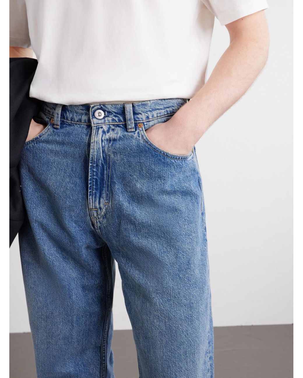 Our Legacy Blue Third Cut Straight-Leg Jeans for men