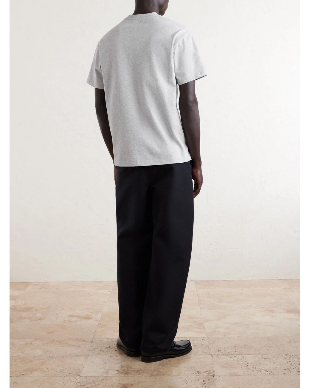 Givenchy White Logo-Embroidered Cotton-Jersey T-Shirt for men