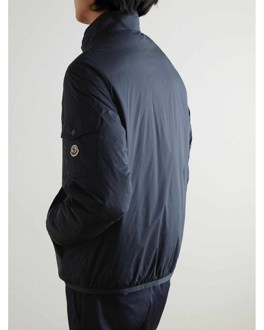 Moncler Blue Padded Shell Down Jacket for men