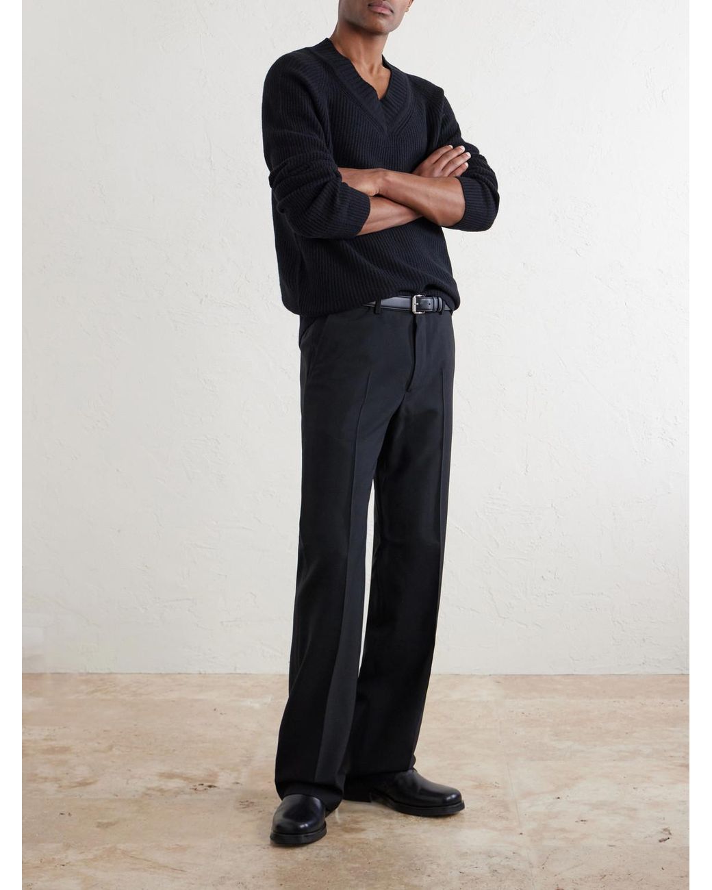 John Smedley Blue Carden Recycled-Cashmere And Wool-Blend Sweater for men