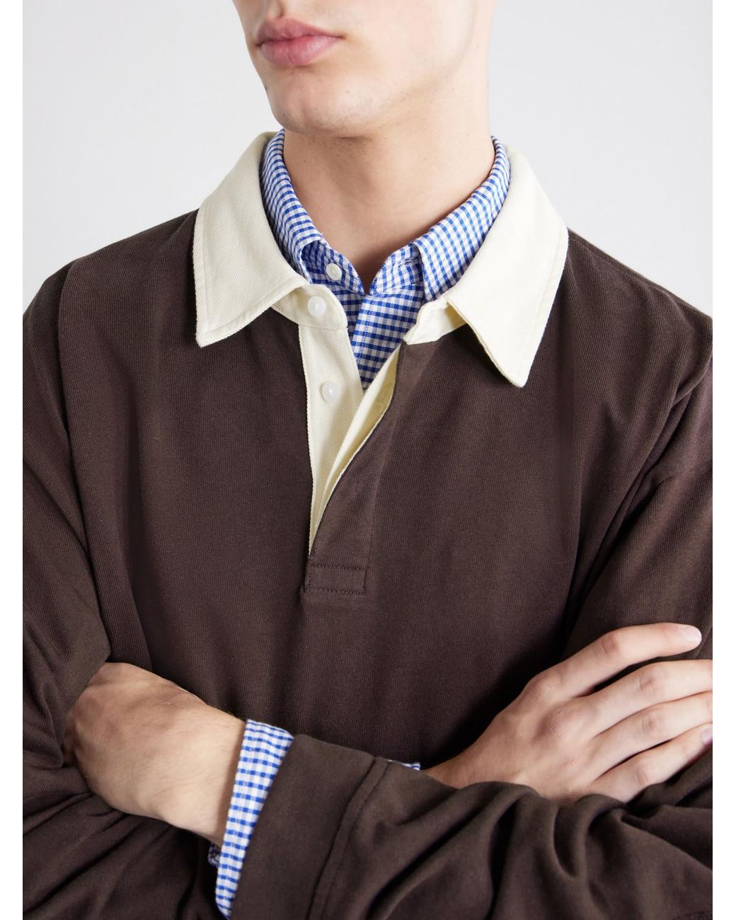 FRAME Red Cotton-Jersey Polo Shirt for men