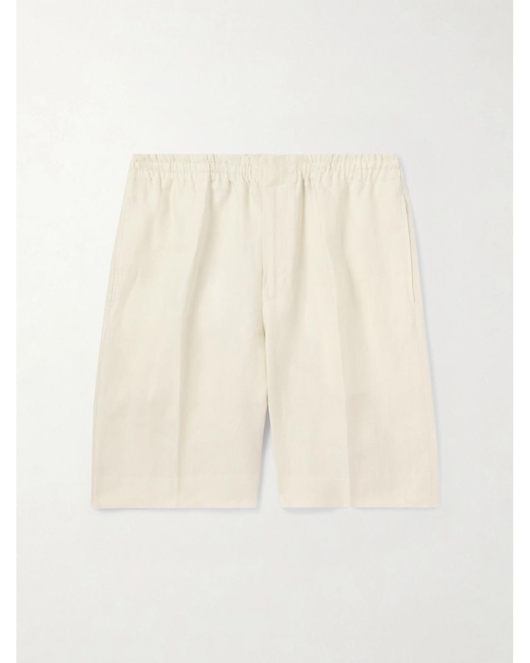 Zegna Natural Straight-Leg Oasi Linen Shorts for men