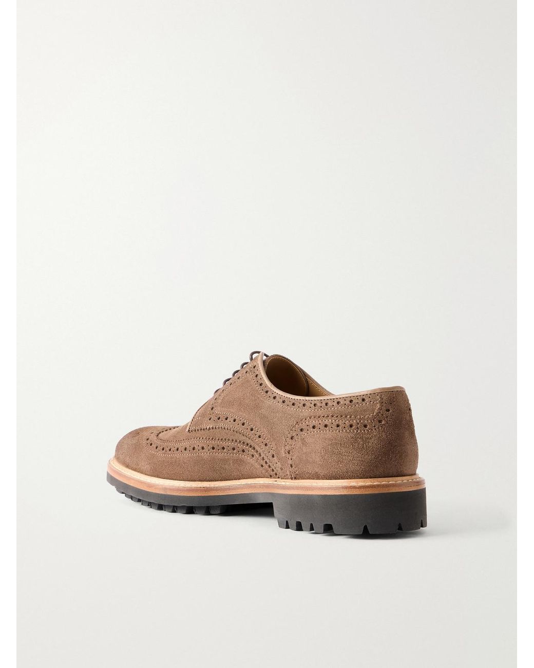 Mr P. Brown Suede Brogues for men